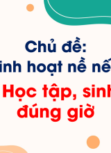 Bài 3 Học tập, sinh hoạt đúng giờ